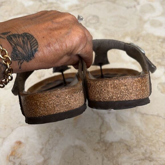 Birkenstock Gizeh Birko-Flor Sandals Stardust Stone - Picture 9 of 11